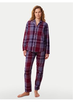 Triumph Piżama Boyfriend PW X Checks 10216554 Bordowy Regular Fit ze sklepu MODIVO w kategorii Piżamy damskie - zdjęcie 181168980