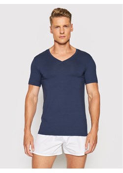 Hanro Podkoszulek Superior 3089 Granatowy Slim Fit ze sklepu MODIVO w kategorii Podkoszulki męskie - zdjęcie 181168984