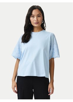 YAS T-Shirt Lex 26033890 Błękitny Regular Fit ze sklepu MODIVO w kategorii Bluzki damskie - zdjęcie 181168994