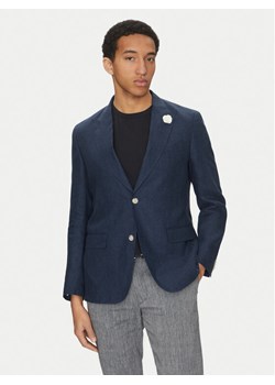 BOSS Marynarka C-Huge-Peak-252 50540516 Granatowy Slim Fit ze sklepu MODIVO w kategorii Marynarki męskie - zdjęcie 181169104