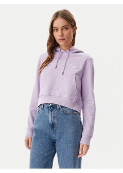 Guess Jeans Bluza W5GQ22 K68I4 Fioletowy Regular Fit ze sklepu MODIVO w kategorii Bluzy damskie - zdjęcie 181169183