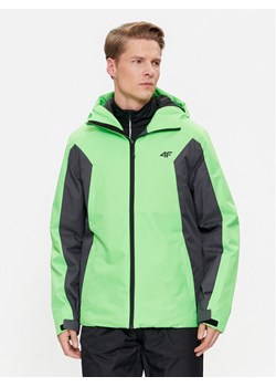 4F Kurtka narciarska 4FAW23TTJAM306 Zielony Regular Fit ze sklepu MODIVO w kategorii Kurtki męskie - zdjęcie 181169211