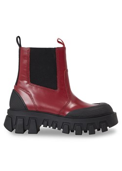 Tommy Jeans Sztyblety Tjw Chunky Chelsea Mix Material EN0EN02375 Czerwony ze sklepu MODIVO w kategorii Botki - zdjęcie 181169281