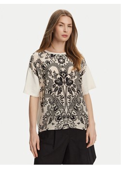 Weekend Max Mara T-Shirt Pampas 2515941082 Beżowy Relaxed Fit ze sklepu MODIVO w kategorii Bluzki damskie - zdjęcie 181169402