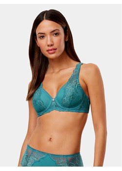 Triumph Biustonosz z fiszbiną Wild Peony Florale WP 10209627 Zielony ze sklepu MODIVO w kategorii Biustonosze - zdjęcie 181169403