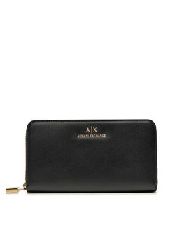 Armani Exchange Portfel damski XW000359 AF12040 UC001 Czarny ze sklepu MODIVO w kategorii Portfele damskie - zdjęcie 181169414