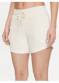 Puma Szorty sportowe Ess Elevated 677946 Écru Regular Fit ze sklepu MODIVO w kategorii Szorty - zdjęcie 181169420
