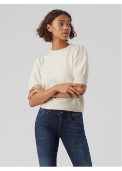 Vero Moda Sweter Doffy 10278313 Écru Regular Fit ze sklepu MODIVO w kategorii Swetry damskie - zdjęcie 181169424