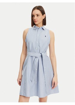 Polo Ralph Lauren Sukienka koszulowa 211906437006 Niebieski Regular Fit ze sklepu MODIVO w kategorii Sukienki - zdjęcie 181169532