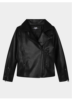 Karl Lagerfeld Kids Kurtka z imitacji skóry Z16161 S Czarny Regular Fit ze sklepu MODIVO w kategorii Kurtki dziewczęce - zdjęcie 181169564