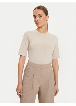 Max Mara Leisure T-Shirt Tahiti 2426366047600 Beżowy Regular Fit ze sklepu MODIVO w kategorii Bluzki damskie - zdjęcie 181169611