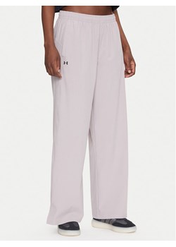 Under Armour Spodnie dresowe Rival 1386453 Szary Wide Leg ze sklepu MODIVO w kategorii Spodnie damskie - zdjęcie 181169684