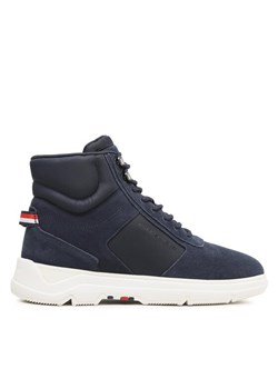 Tommy Hilfiger Sneakersy Core Mix Suede Hybrid Boot FM0FM04596 Granatowy ze sklepu MODIVO w kategorii Buty zimowe męskie - zdjęcie 181169724