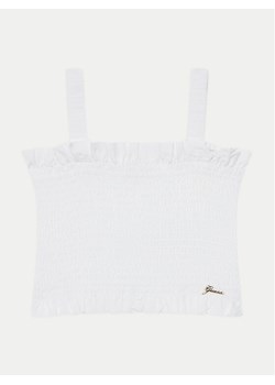 Guess Top J5GH01 WG5S2 Biały Regular Fit ze sklepu MODIVO w kategorii Bluzki dziewczęce - zdjęcie 181169732