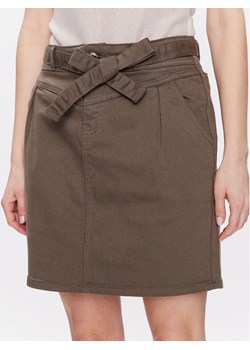 Morgan Spódnica jeansowa 231-JSTELA Khaki Regular Fit ze sklepu MODIVO w kategorii Spódnice - zdjęcie 181169830