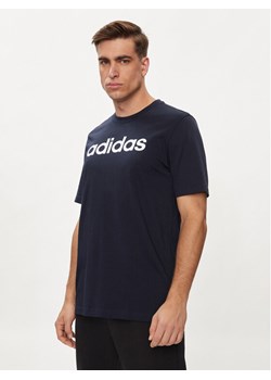 adidas T-Shirt Essentials Single Jersey Linear Embroidered Logo T-Shirt IC9275 Niebieski Regular Fit ze sklepu MODIVO w kategorii T-shirty męskie - zdjęcie 181169903