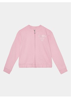 Guess Bluza J4RQ04 KA6R4 Różowy Regular Fit ze sklepu MODIVO w kategorii Bluzy dziewczęce - zdjęcie 181169920