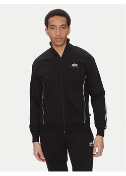 Alpha Industries Bluza Small Logo 156305 Czarny Regular Fit ze sklepu MODIVO w kategorii Bluzy męskie - zdjęcie 181169953