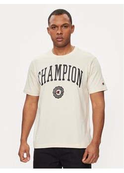 Champion T-Shirt 219852 Beżowy Comfort Fit ze sklepu MODIVO w kategorii T-shirty męskie - zdjęcie 181170064