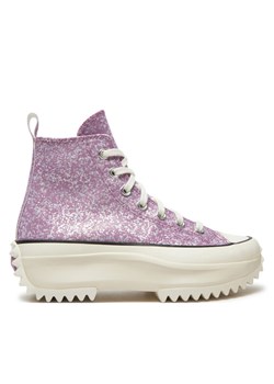 Converse Trampki Run Star Hike Platform Glitter A10096C Różowy ze sklepu MODIVO w kategorii Trampki damskie - zdjęcie 181170071