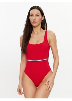 Tommy Hilfiger Strój kąpielowy UW0UW05295 Czerwony ze sklepu MODIVO w kategorii Stroje kąpielowe - zdjęcie 181170332