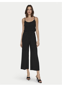 Vila Top Plisa 14096337 Czarny Relaxed Fit ze sklepu MODIVO w kategorii Bluzki damskie - zdjęcie 181170470