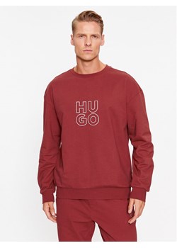 Hugo Bluza 50501590 Czerwony Regular Fit ze sklepu MODIVO w kategorii Bluzy męskie - zdjęcie 181170691