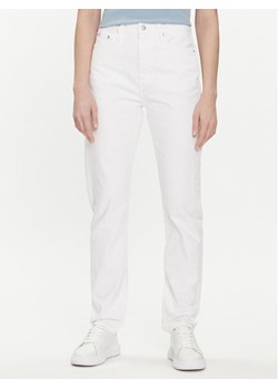 Calvin Klein Jeans Jeansy Authentic J20J222741 Biały Slim Fit ze sklepu MODIVO w kategorii Jeansy damskie - zdjęcie 181170711