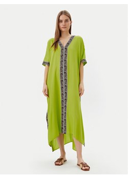 LOLA CASADEMUNT Tunika LS2516055 Zielony Relaxed Fit ze sklepu MODIVO w kategorii Odzież plażowa - zdjęcie 181170823
