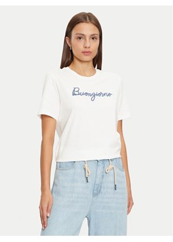 Vila T-Shirt 14097444 Biały Regular Fit ze sklepu MODIVO w kategorii Bluzki damskie - zdjęcie 181170840