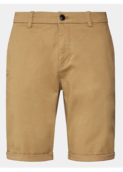 Lindbergh Szorty materiałowe 30-505044 Beżowy Slim Fit ze sklepu MODIVO w kategorii Spodenki męskie - zdjęcie 181170884