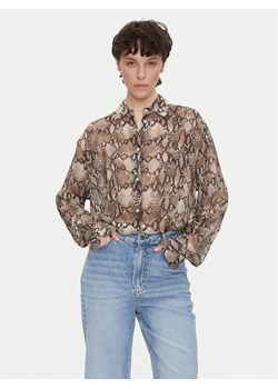 HUGO Koszula The Boyfriend 50539779 Brązowy Oversize ze sklepu MODIVO w kategorii Koszule damskie - zdjęcie 181171080