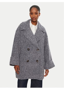United Colors Of Benetton Płaszcz wełniany 2JCHDN06D Kolorowy Loose Fit ze sklepu MODIVO w kategorii Płaszcze damskie - zdjęcie 181171103