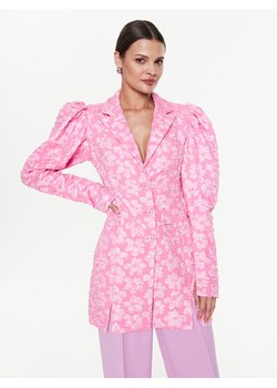 ROTATE Marynarka Jacquard Fitted RT2394 Różowy Slim Fit ze sklepu MODIVO w kategorii Marynarki damskie - zdjęcie 181171172