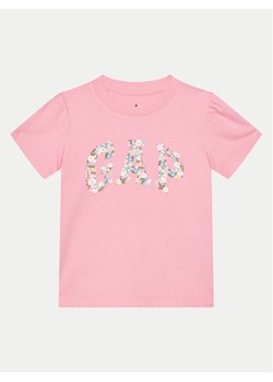 Gap T-Shirt 736118-01 Różowy Regular Fit ze sklepu MODIVO w kategorii Bluzki dziewczęce - zdjęcie 181171382