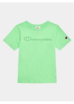 Champion T-Shirt 306349 Zielony Regular Fit ze sklepu MODIVO w kategorii T-shirty chłopięce - zdjęcie 181171401