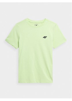 4F T-Shirt 4FJAW23TTSHM0795 Zielony Regular Fit ze sklepu MODIVO w kategorii T-shirty chłopięce - zdjęcie 181171631