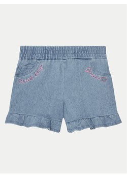 Guess Szorty jeansowe K5GD04 D5160 Niebieski ze sklepu MODIVO w kategorii Spodenki dziewczęce - zdjęcie 181171760