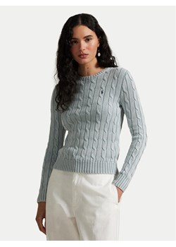 Polo Ralph Lauren Sweter 211935303009 Błękitny Slim Fit - id: 0000305212658 - marki Polo Ralph Lauren - 181172081 Polo Ralph Lauren Sweter 211935303009 Błękitny Slim Fit ze sklepu MODIVO w kategorii Swetry damskie - zdjęcie 181172081