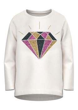 NAME IT Bluzka 13218932 Biały Regular Fit ze sklepu MODIVO w kategorii Bluzki dziewczęce - zdjęcie 181172303