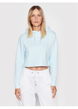 adidas Bluza adicolor Essentials HJ7847 Błękitny Regular Fit ze sklepu MODIVO w kategorii Bluzy damskie - zdjęcie 181172391