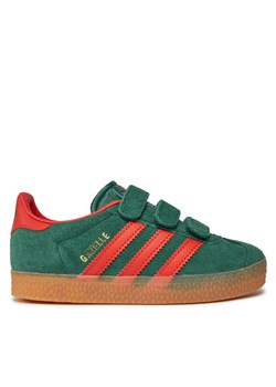 adidas Sneakersy Gazelle Kids IE8674 Zielony ze sklepu MODIVO w kategorii Trampki dziecięce - zdjęcie 181172434