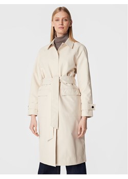 Calvin Klein Trencz Technical K20K204162 Écru Regular Fit ze sklepu MODIVO w kategorii Płaszcze damskie - zdjęcie 181172483