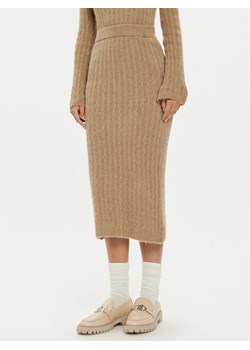 Liu Jo Spódnica midi WF4391 MA43P Beżowy Regular Fit ze sklepu MODIVO w kategorii Spódnice - zdjęcie 181172532