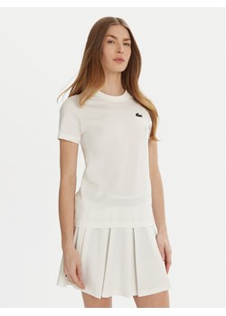 Lacoste T-Shirt TF9246 Biały Slim Fit ze sklepu MODIVO w kategorii Bluzki damskie - zdjęcie 181172553