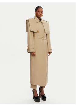 Balmain Trencz DF0TL155CF48 Beżowy Regular Fit ze sklepu MODIVO w kategorii Płaszcze damskie - zdjęcie 181172643