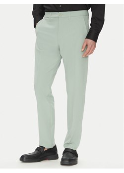 BOSS Spodnie materiałowe T_Commuter-Slim 50534303 Zielony Slim Fit ze sklepu MODIVO w kategorii Spodnie męskie - zdjęcie 181172663