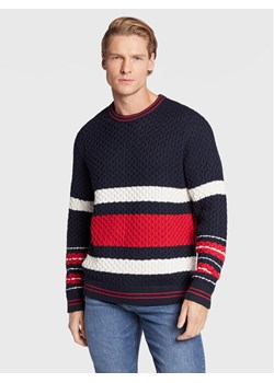 J.Lindeberg Sweter Orion FMKW06531 Granatowy Regular Fit ze sklepu MODIVO w kategorii Swetry męskie - zdjęcie 181172672
