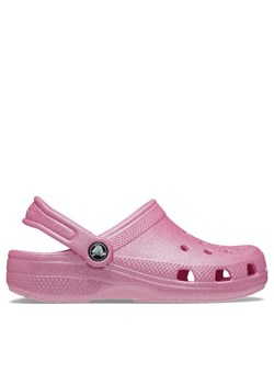 Crocs Klapki Classic Glitter Kids Clog T 206992 Różowy ze sklepu MODIVO w kategorii Klapki dziecięce - zdjęcie 181172890