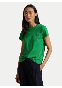 Polo Ralph Lauren T-Shirt 211898698032 Zielony Regular Fit ze sklepu MODIVO w kategorii Bluzki damskie - zdjęcie 181172901